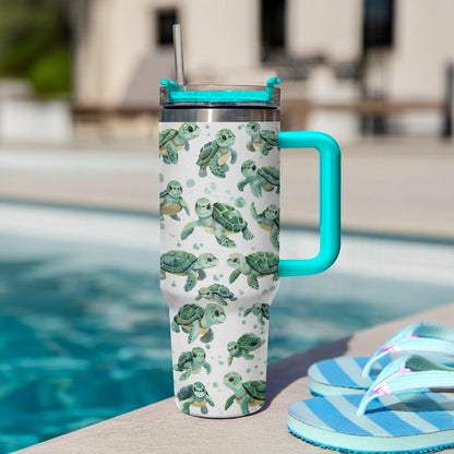 Shineful Tumbler Adorable Sea Turtle Harmony