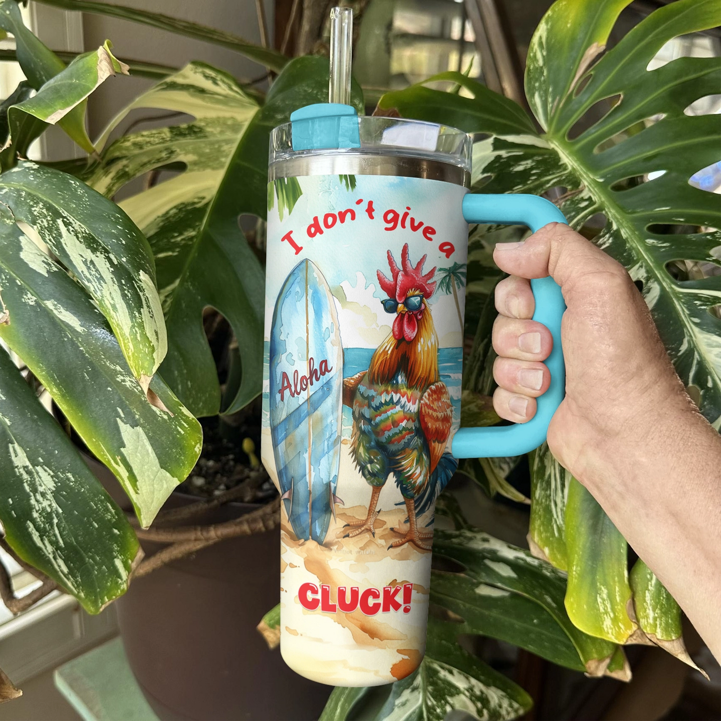 Shineful Tumbler "Surf Cluck" Chicken