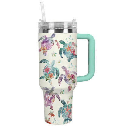 Shineful Tumbler Tidal Blossom Sea Turtles