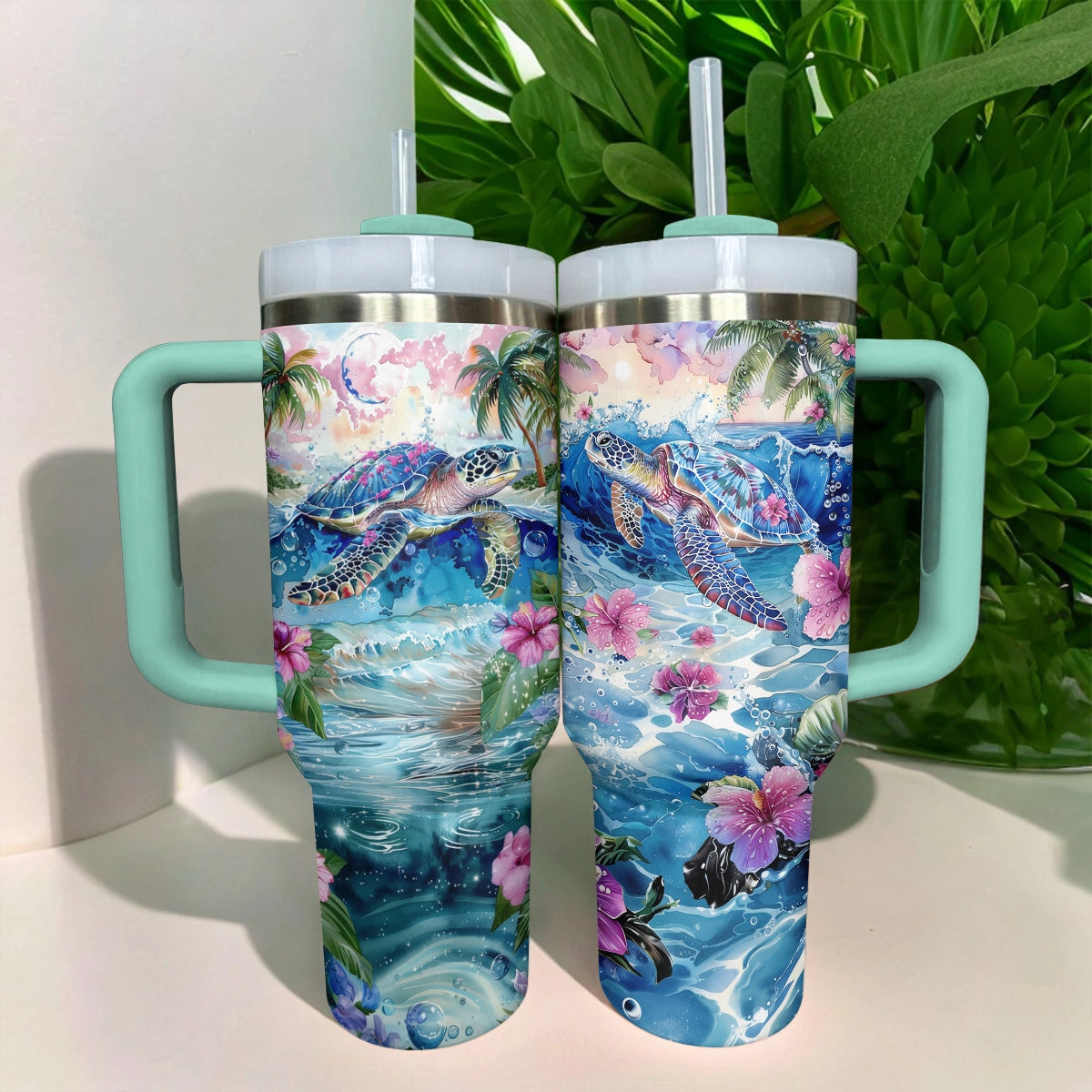 Shineful Tumbler Sea Turtle Serenity