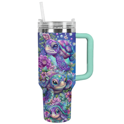 Shineful Glossy Tumbler Sea Turtle Tides