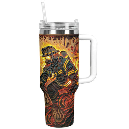 Shineful Tumbler Firefighter: Forged in Fire