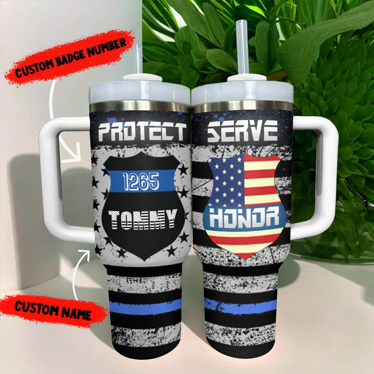 Shineful Tumbler Personalized Police Officer Appreciation