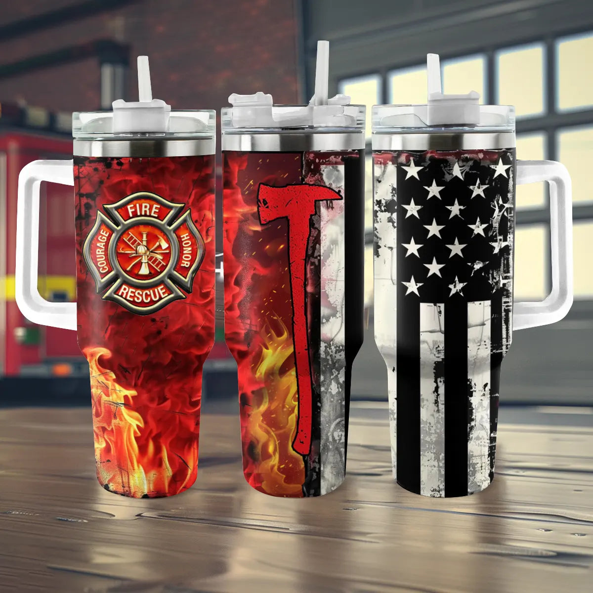 Shineful Glossy Tumbler Firefighter: Blaze of Honor Edition