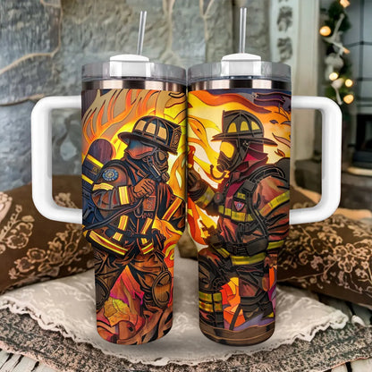 Shineful Tumbler Firefighter : First Responder Flask