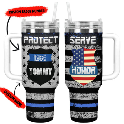 Shineful Tumbler Personalized Police Officer Appreciation