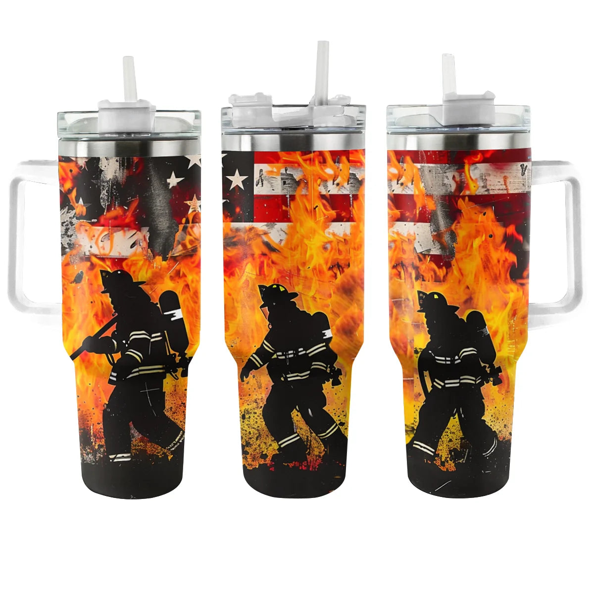 Shineful Tumbler "Brave Hearts" Firefighter