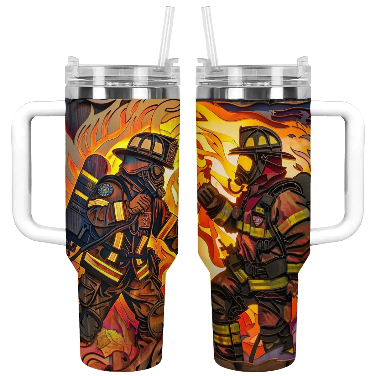 Shineful Tumbler Firefighter : First Responder Flask