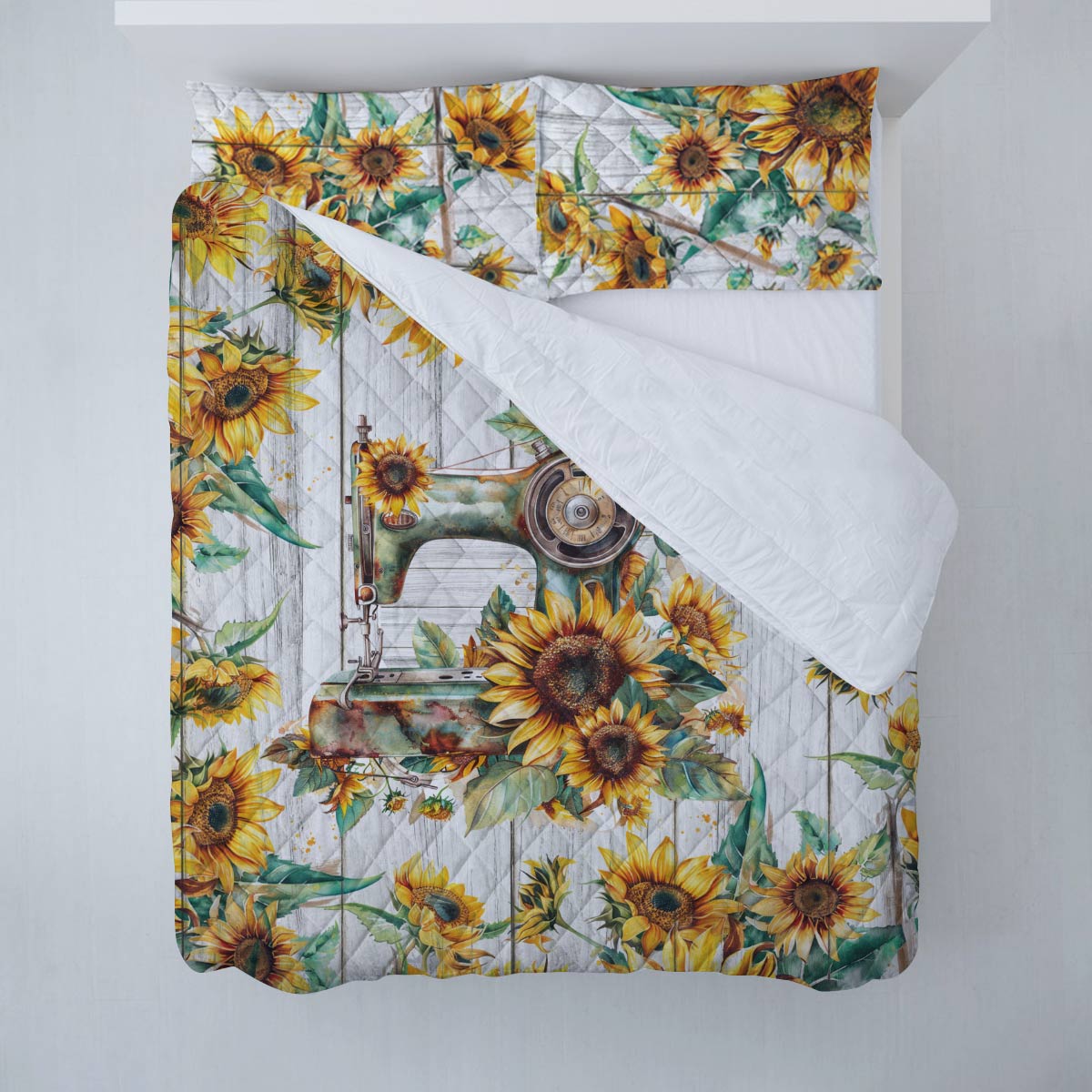 Shineful Quilt 3-Piece Set Sewing Sunflower