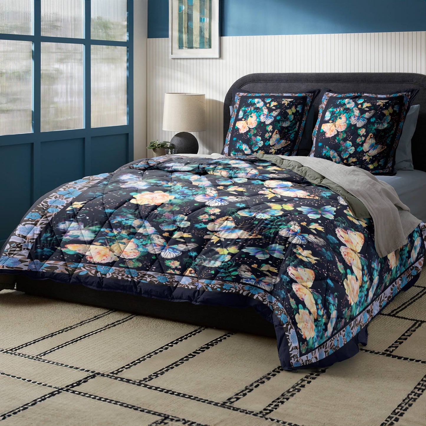 Shineful Quilt 3-Piece Set Butterfly Magic