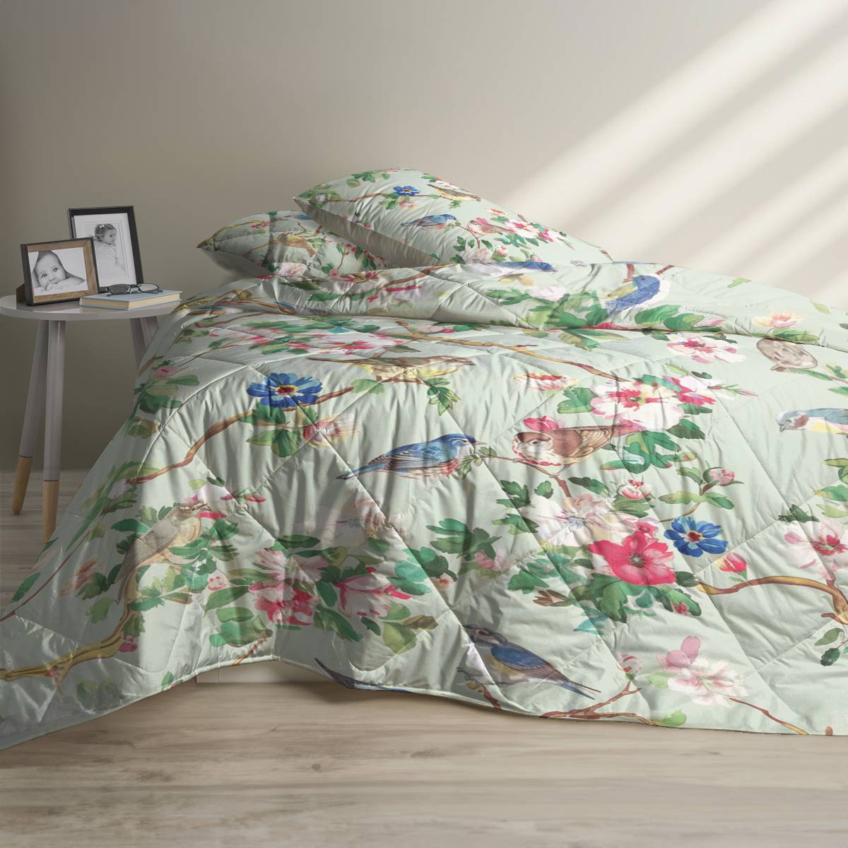 Shineful Quilt 3-teiliges Set Grüne Blume