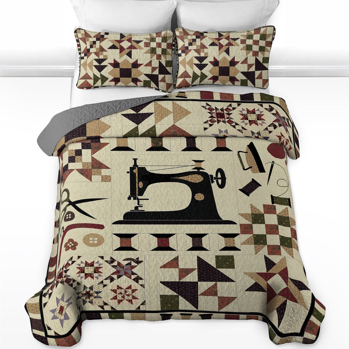 Shineful All Season Quilt 3-Piece Set Patchwork Passion