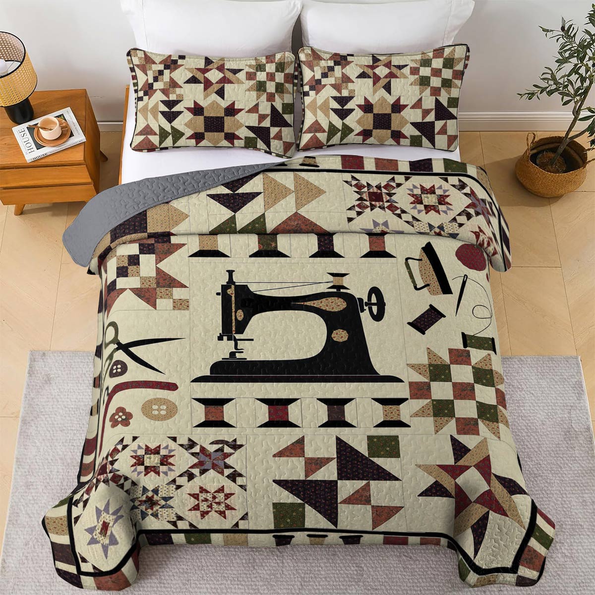 Shineful All Season Quilt 3-Piece Set Patchwork Passion