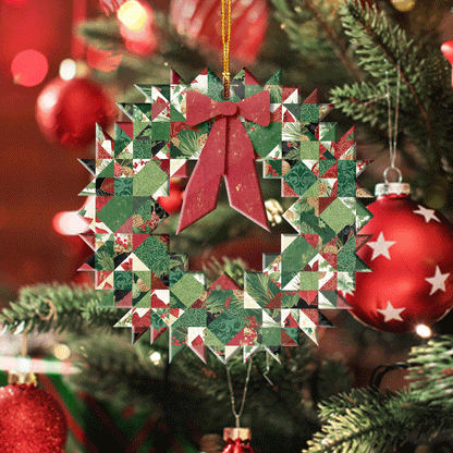 Triangle Quilting Wreath Ornament Shineful® Decoration Nk07