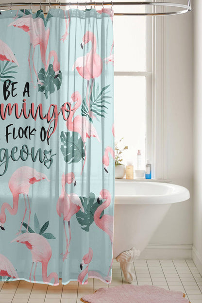 Shower Curtain Be A Flamingo