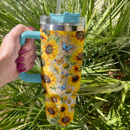 Shineful Tumbler Sunflower Timeless Petals & Notes