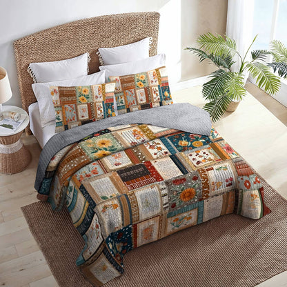 Shineful All Season Quilt 3-Piece Set Fall in Love Reading