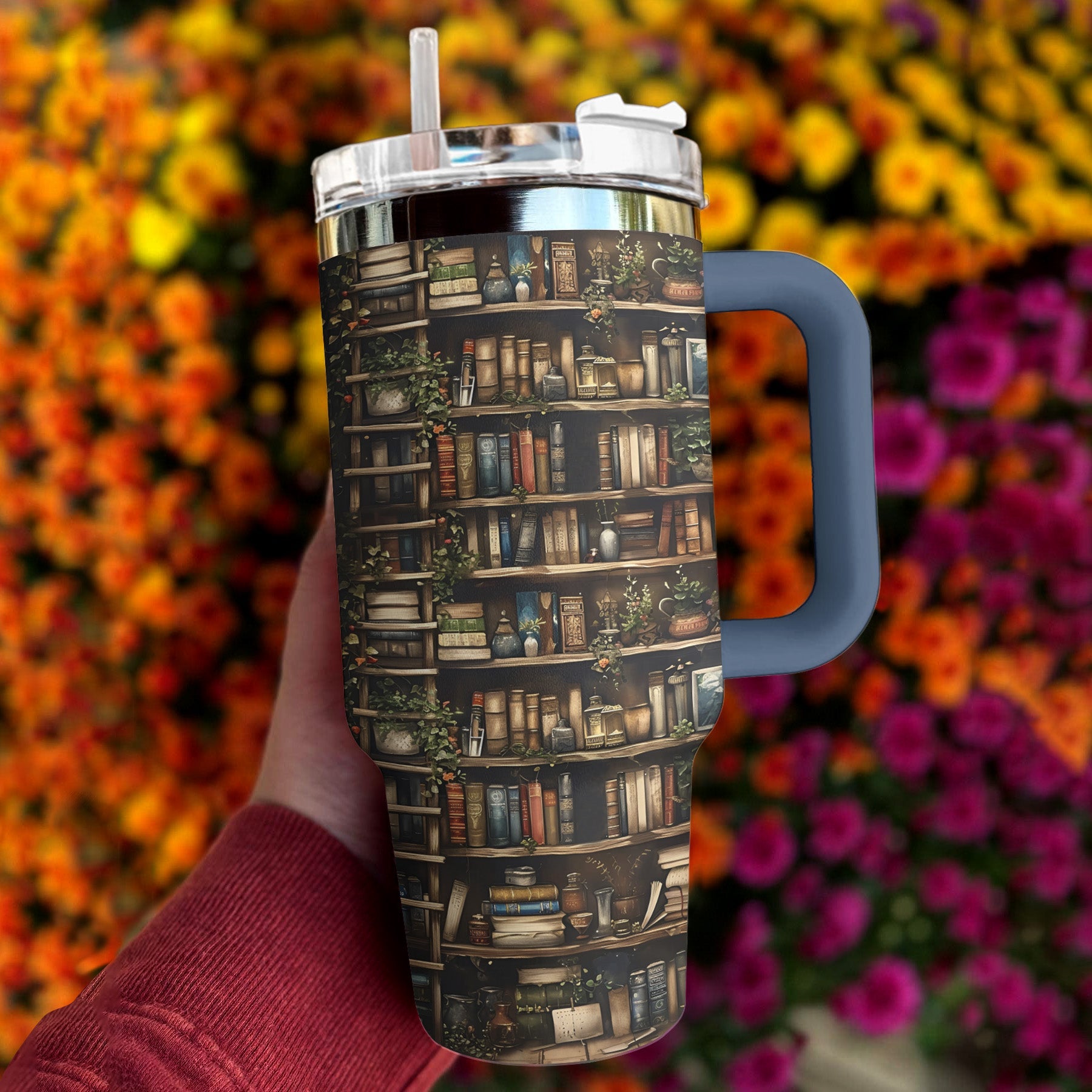 Reading 40 Oz Shineful™ Tumbler Old Bookshelf Mn8 Navy 40Oz