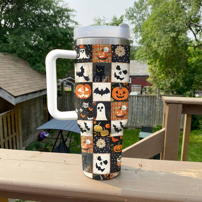 Shineful Tumbler Spooky Patchwork