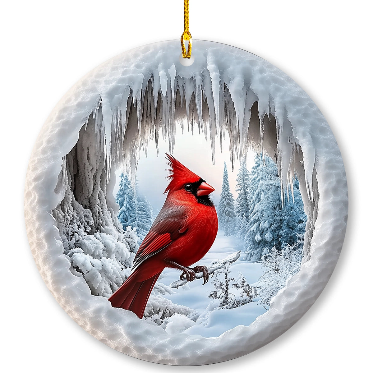 Shineful 2D Acrylic Ornament - Pack Discount Red Cardinal Nature's Scarlet Gem