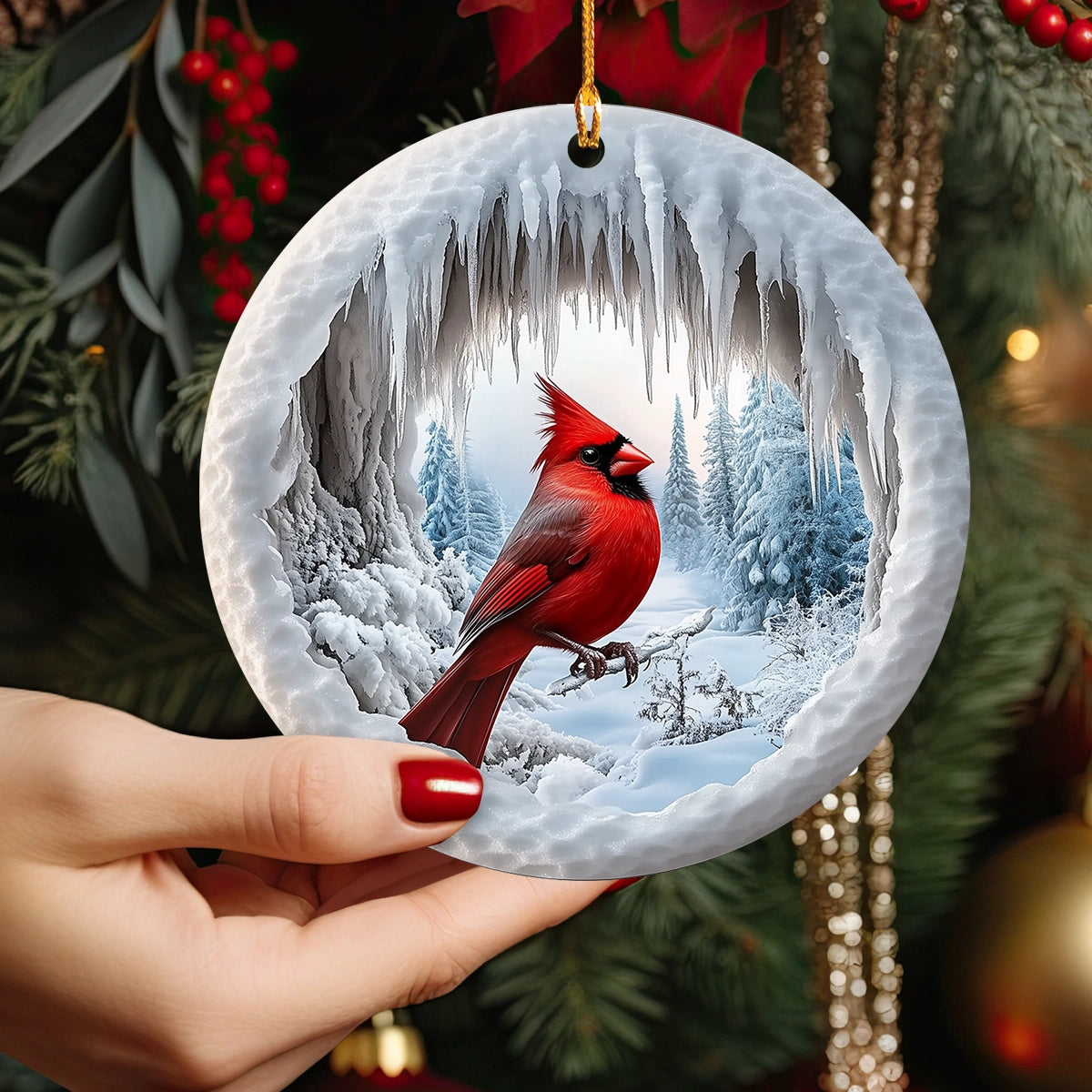 Shineful 2D Acrylic Ornament - Pack Discount Red Cardinal Nature's Scarlet Gem