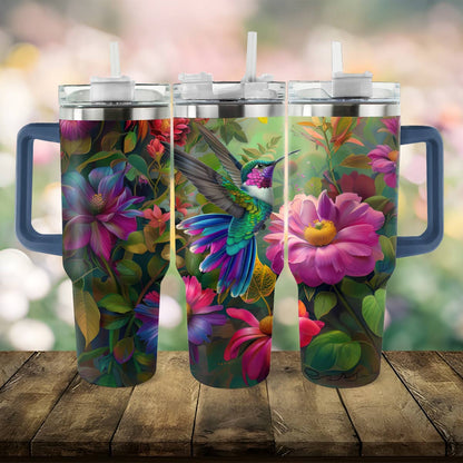 Shineful Tumbler Floral Hummingbird Ver2