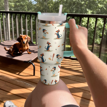 Shineful Tumbler Dachshund Baseball Buddies