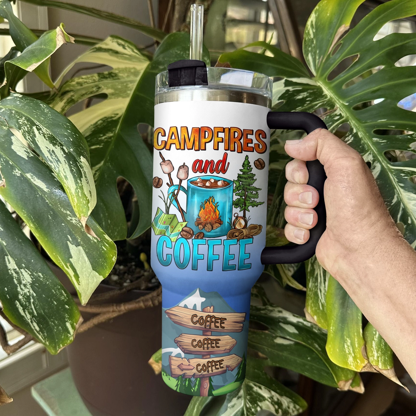 Shineful Tumbler Campfire Coffee Bliss