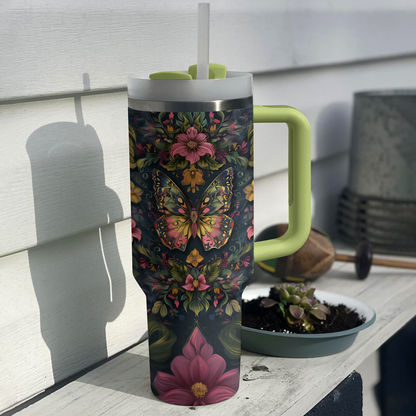 Shineful Tumbler Elegant Butterfly Blossom