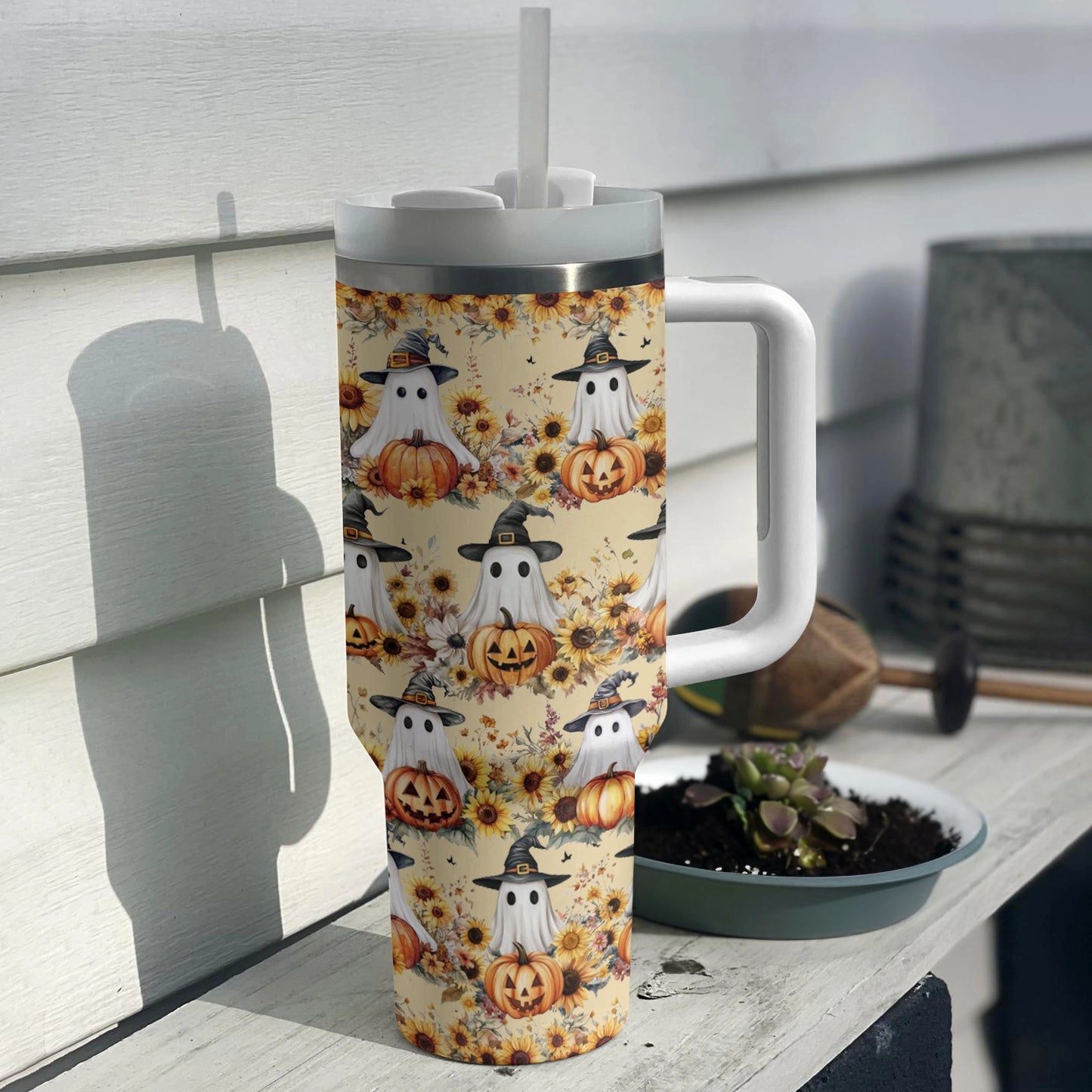 Shineful Tumbler Ghostly Harvest Halloween