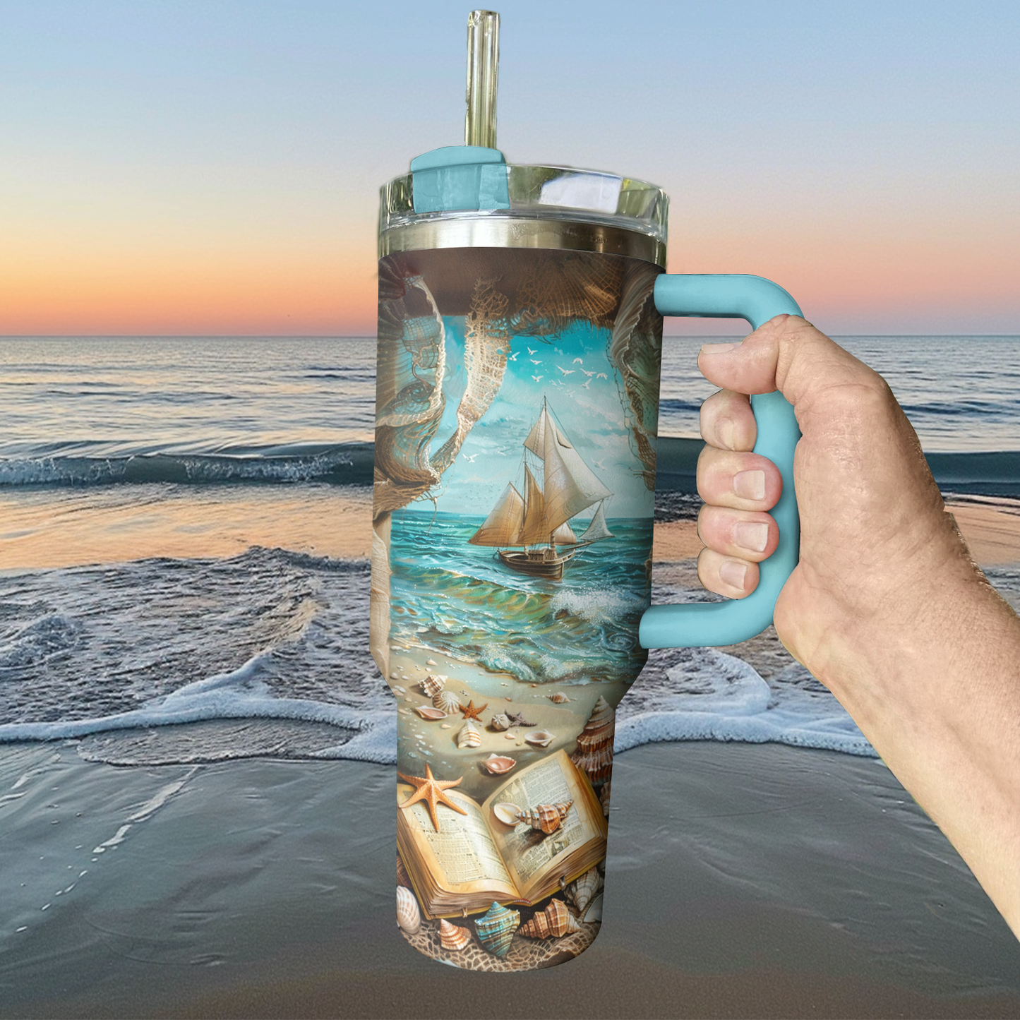 Shineful Tumbler Maritime Muses Reading Adventure