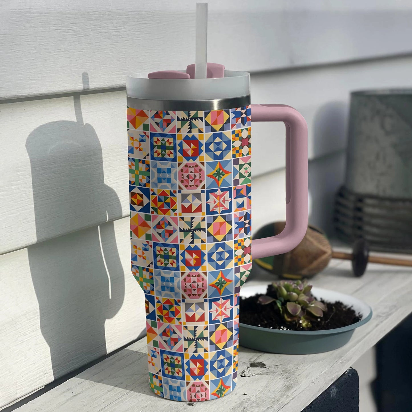 Shineful Tumbler Delight Bunte Quiltblöcke