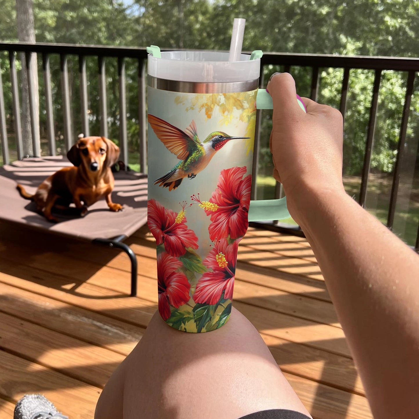 Shineful Tumbler Hummingbird Tropical Serenade