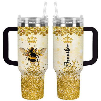 Shineful Tumbler Personalized Royal Queen Bee