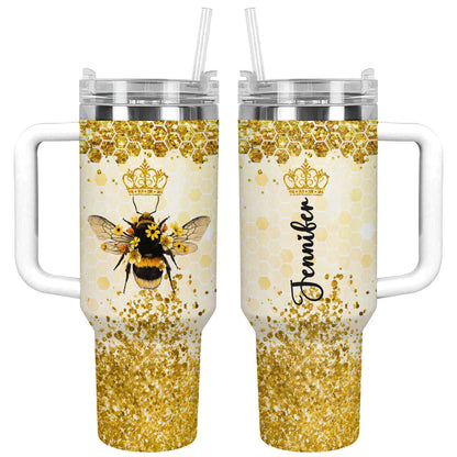 Shineful Tumbler Personalized Royal Queen Bee