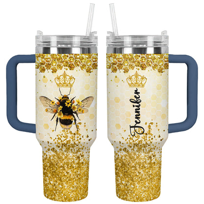 Shineful Tumbler Personalized Royal Queen Bee