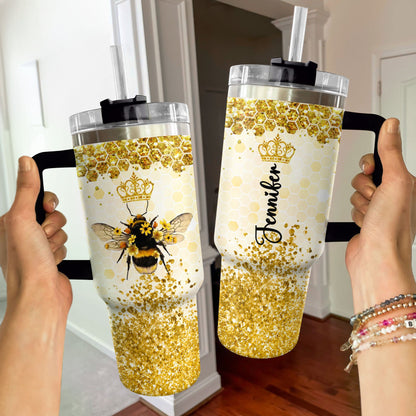 Shineful Tumbler Personalized Royal Queen Bee