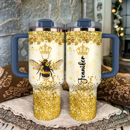 Shineful Tumbler Personalized Royal Queen Bee