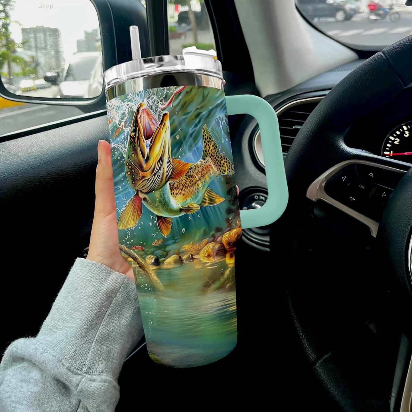 Shineful Tumbler Personalized Elegant Trout