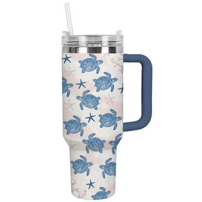 Shineful Tumbler Aqua Sea Turtles Charm