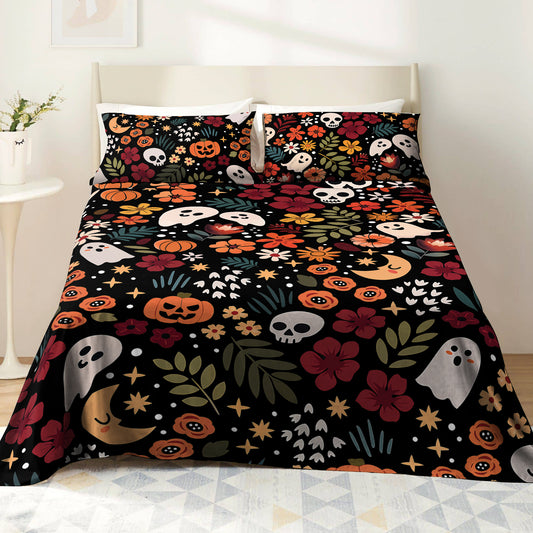 Shineful 4-Piece Bed Sheet Set Spooky Chic