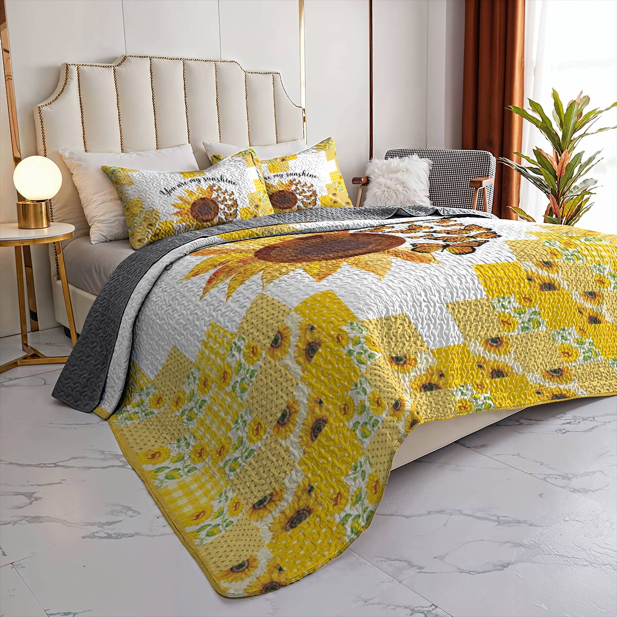 Shineful All Season Quilt 3-Piece Set Be Sunshine