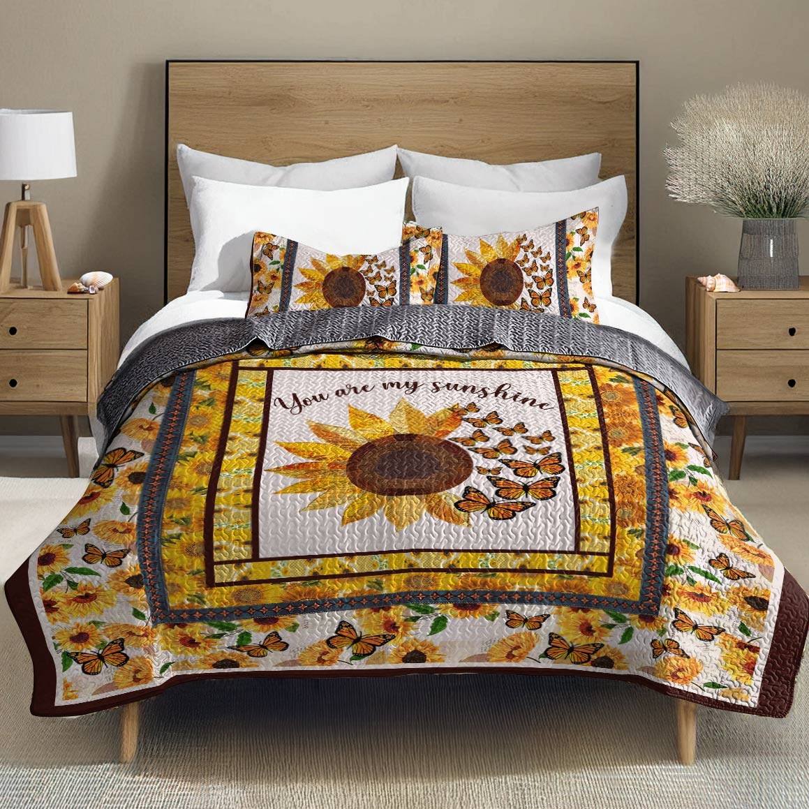 Shineful All Season Quilt 3-Piece Set Sunshine