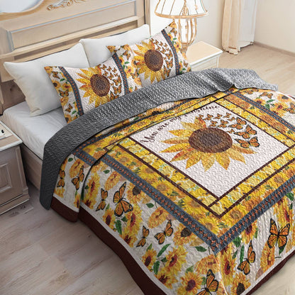 Shineful All Season Quilt 3-Piece Set Sunshine