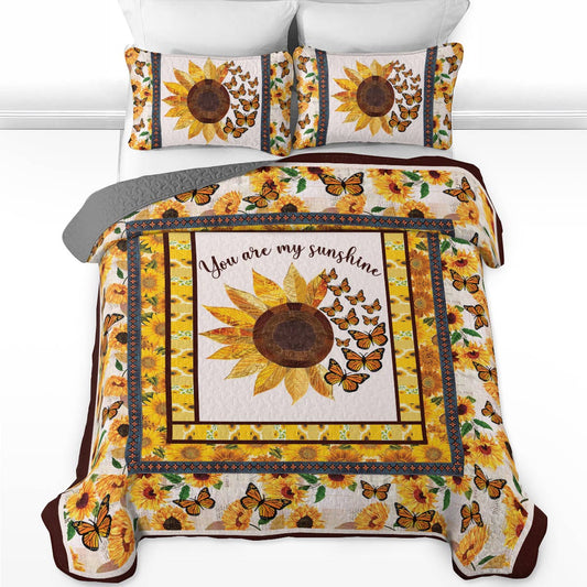 Shineful All Season Quilt 3-Piece Set Sunshine