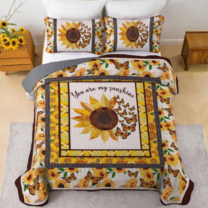 Shineful All Season Quilt 3-Piece Set Sunshine