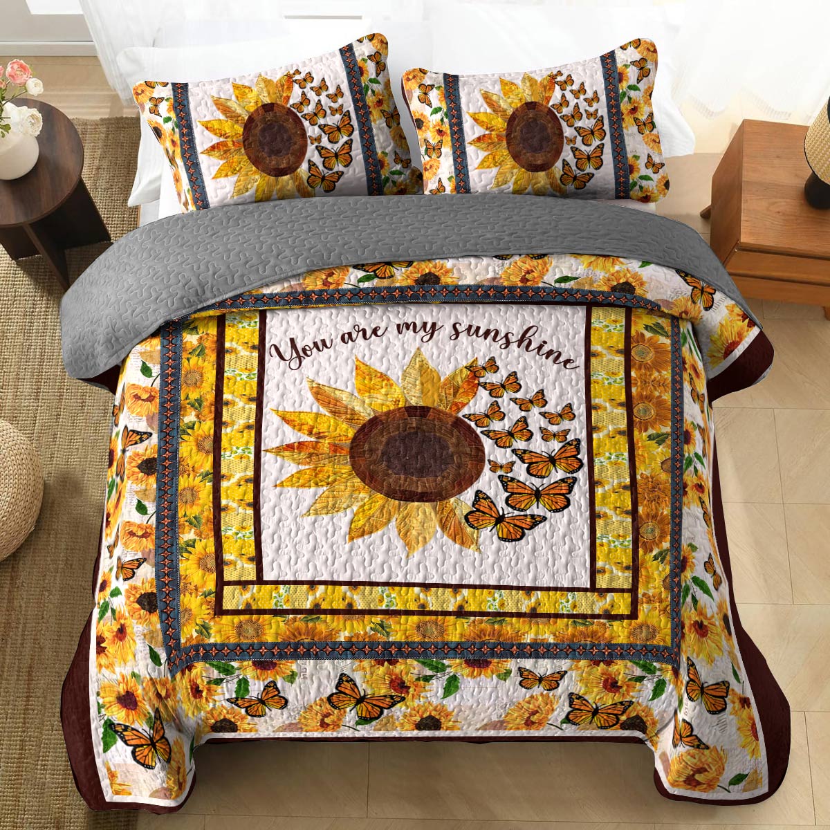 Shineful All Season Quilt 3-Piece Set Sunshine