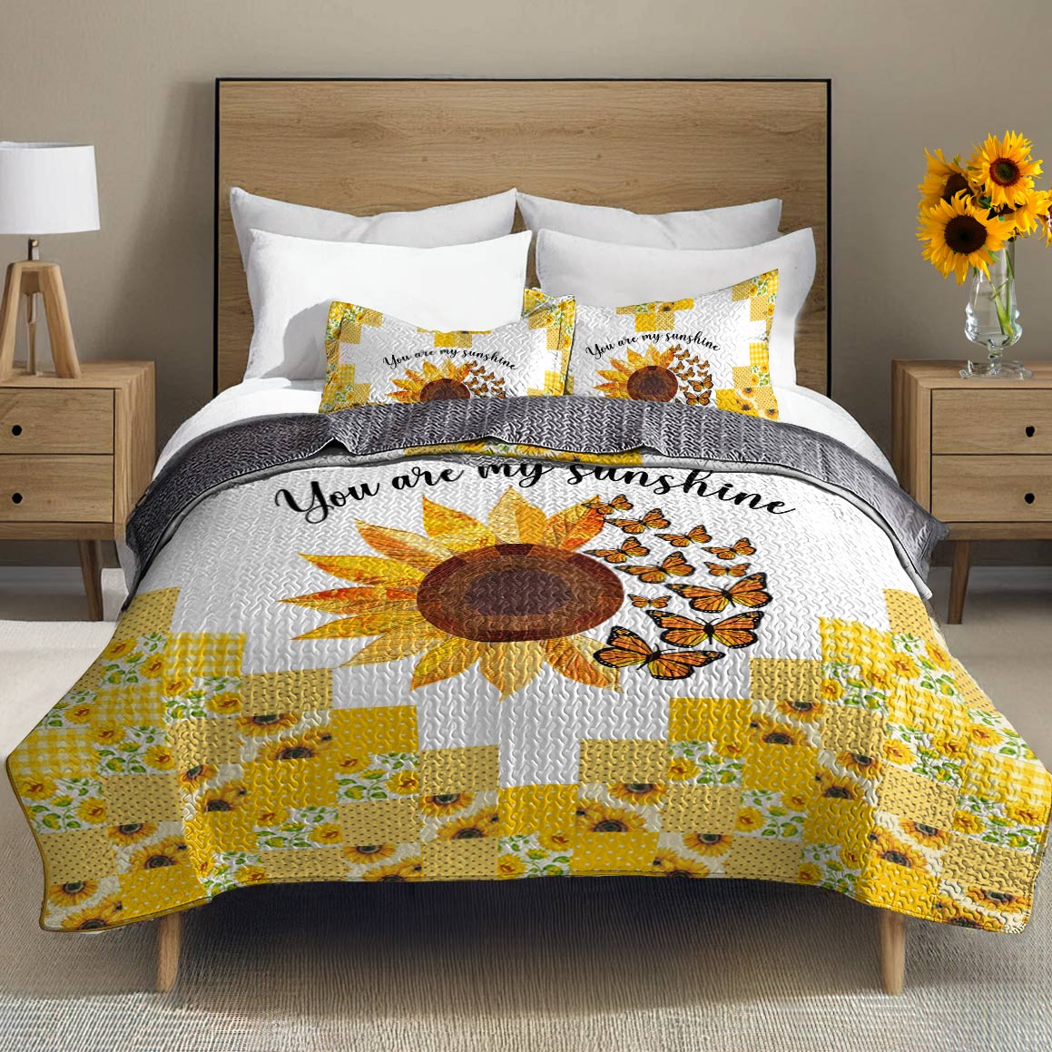 Shineful All Season Quilt 3-Piece Set Be Sunshine