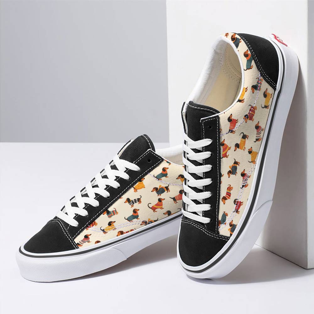 Shineful Sneakers Dachshund Cute