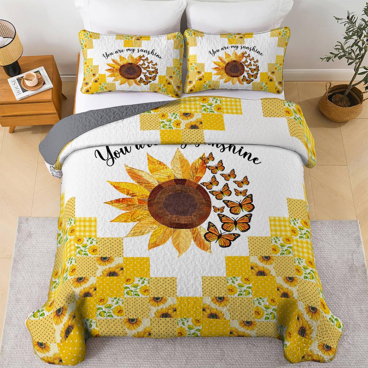 Shineful All Season Quilt 3-Piece Set Be Sunshine